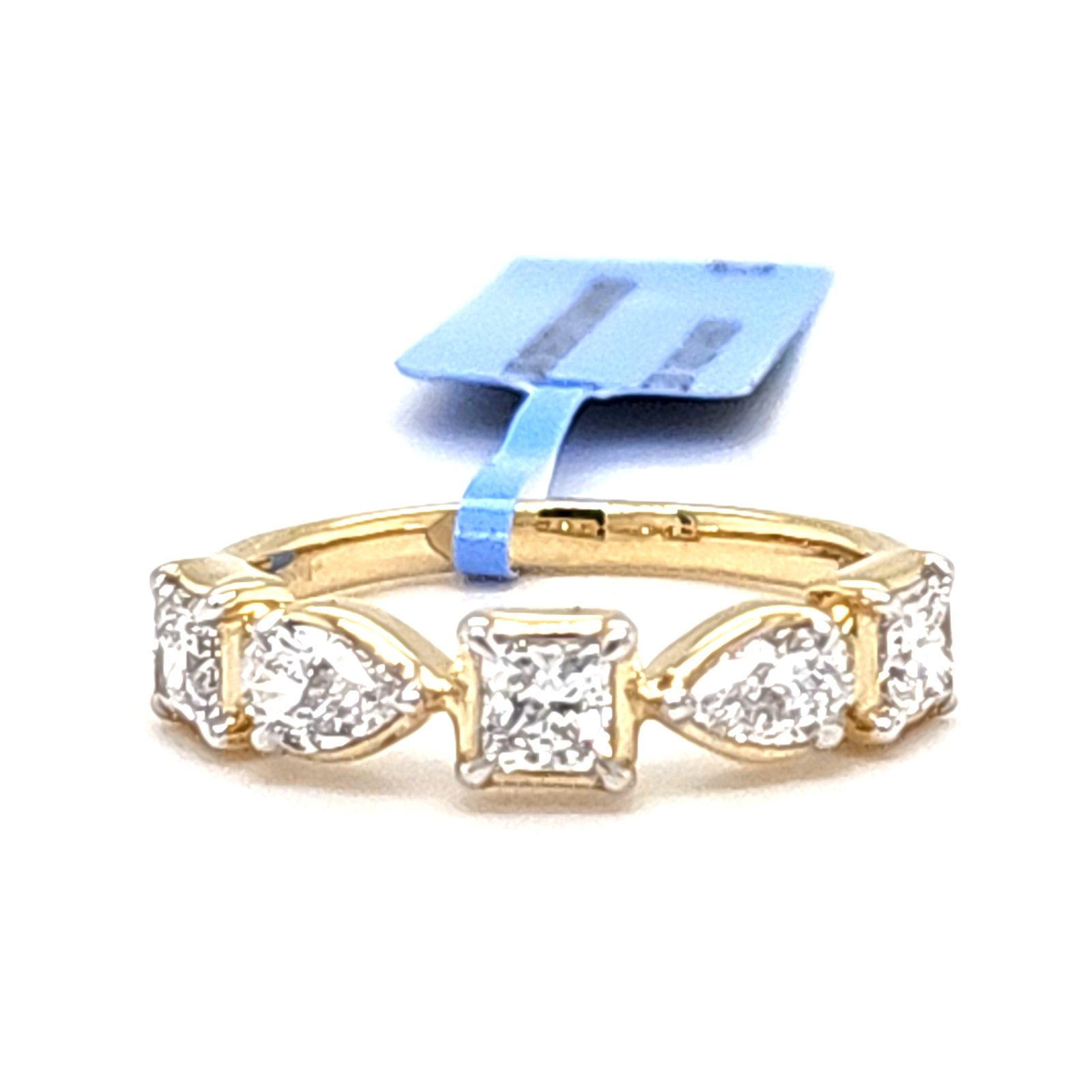 LG - 14K 1.11CT D-RING LDS PCT/PEAR "CERTIFIED"